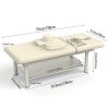 80 Inches Wide - Quality Leather Beauty Spa Furniture Massage Table Bed Iron on Round Legs Facial Bed Beauty Bed - Gray