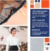 Disposable Hair Net with Elastic Edge; Thin Nylon Bouffant Caps Disposable; Unisex Stretchable Disposable Hair Nets